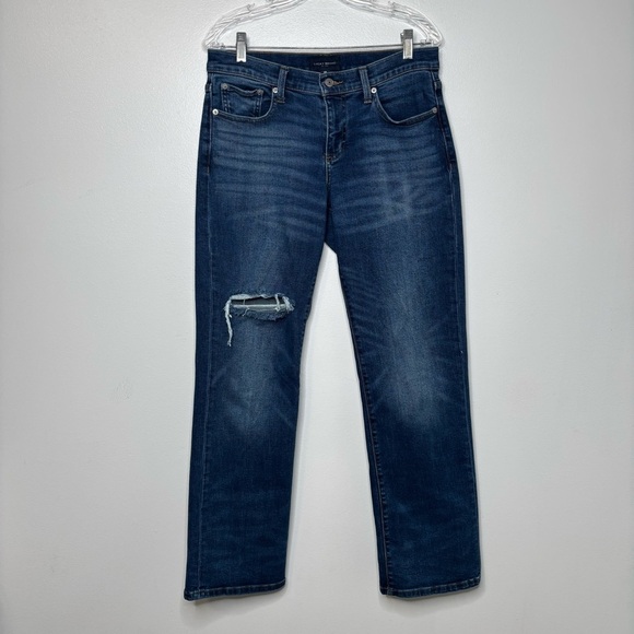 Lucky Brand Denim - Lucky Brand Easy Rider Boot Jeans Women’s 8/29R Medium Wash Distressed Denim
